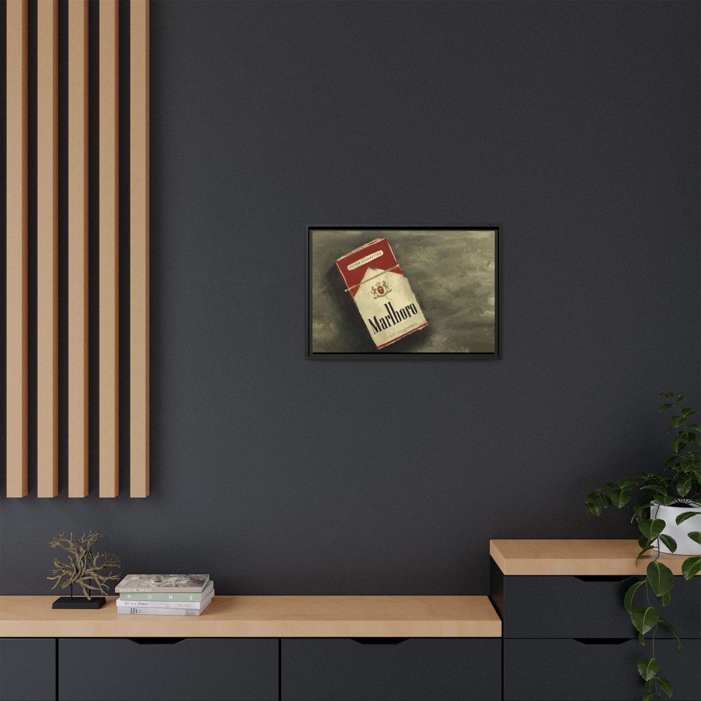 Vintage Reds - Gallery Wrapped Canvas with Black Frame
