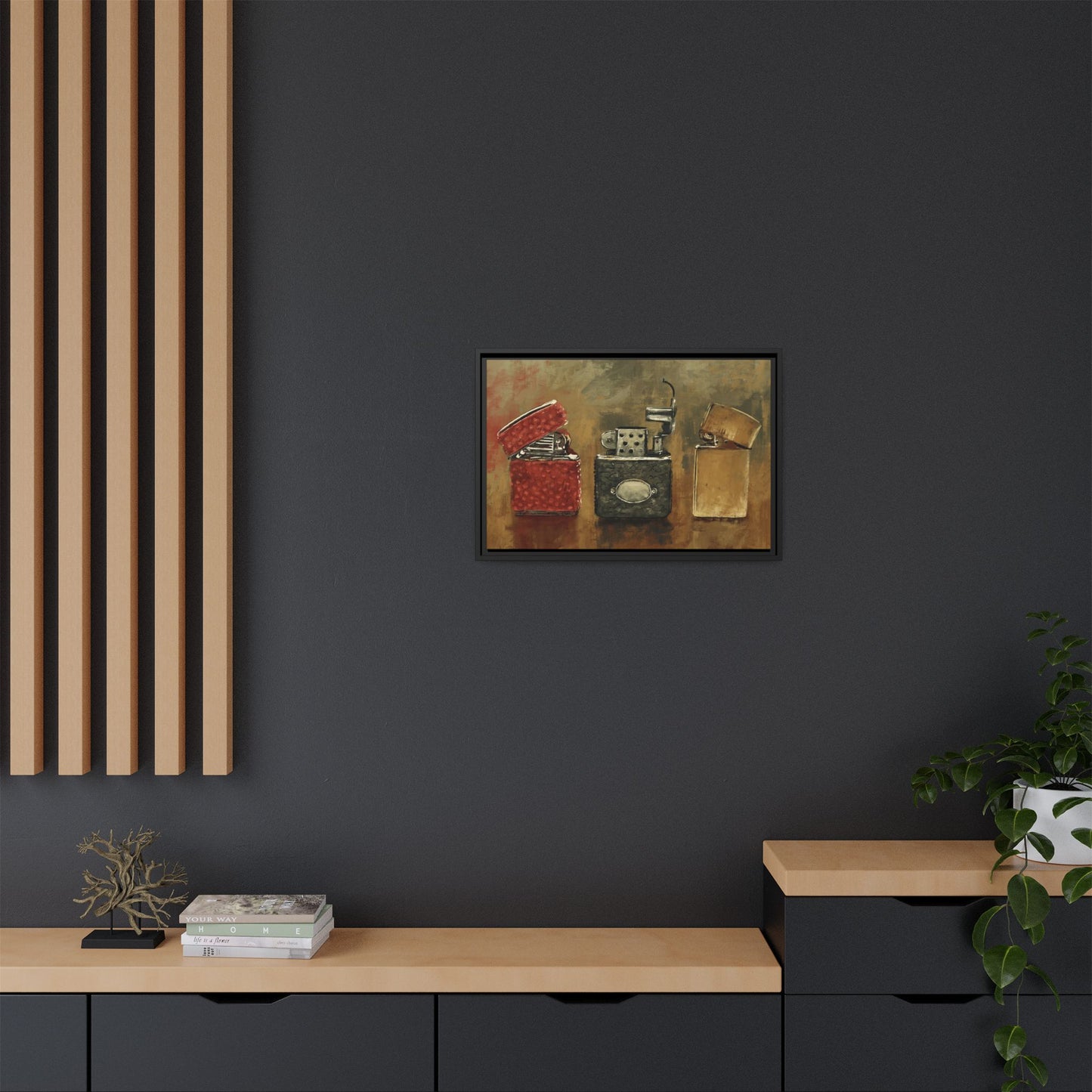 Old Flame - Gallery Wrapped Canvas with Black Frame