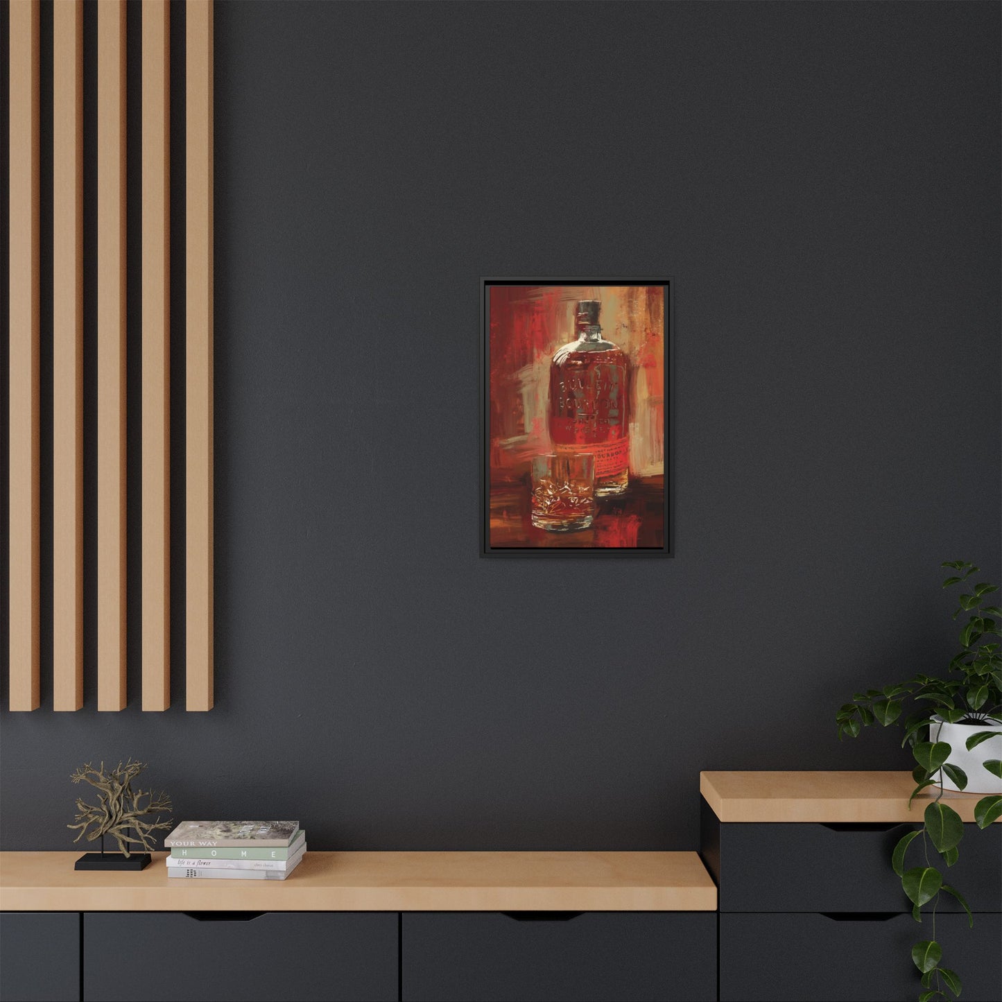 Frontier Pour - Gallery Wrapped Print with Black Frame
