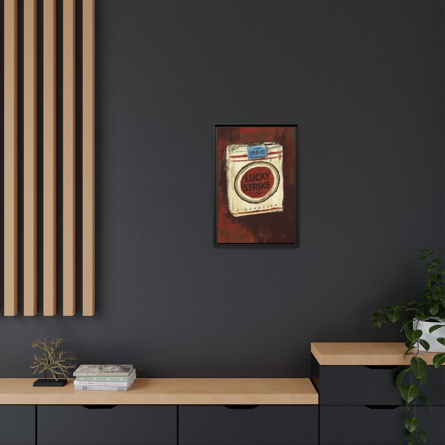 Lucky Burn - Gallery Wrapped Print with Black Frame