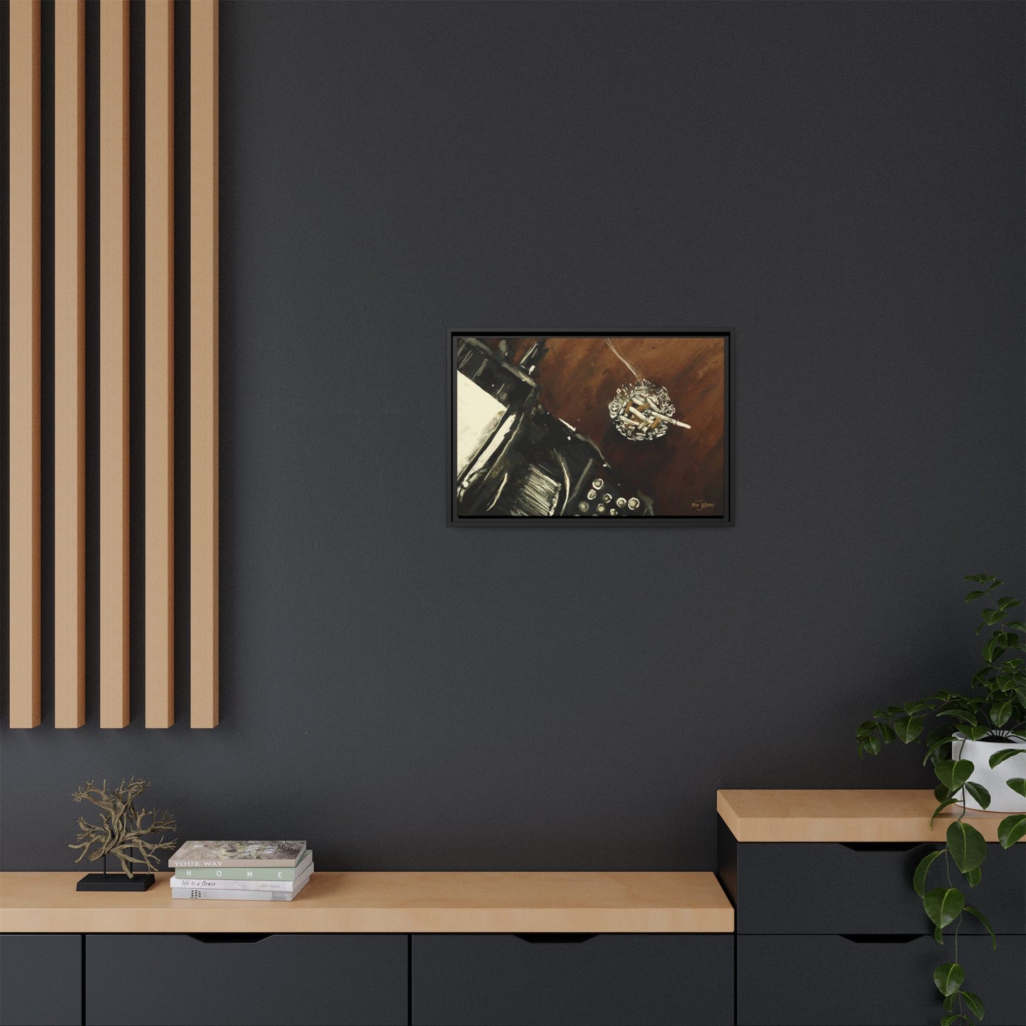Midnight Inspiration - Gallery Wrapped Canvas with Black Frame