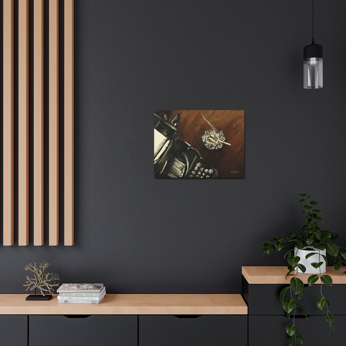 Midnight Inspiration - Satin Canvas Print