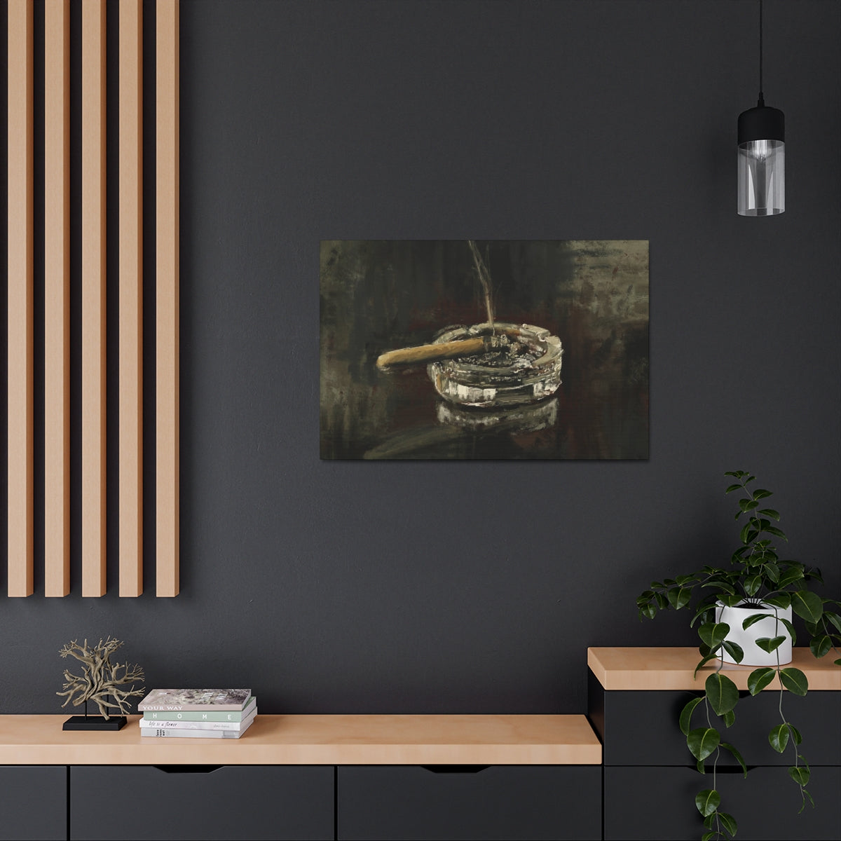 Deep in Contemplation - Satin Canvas Print