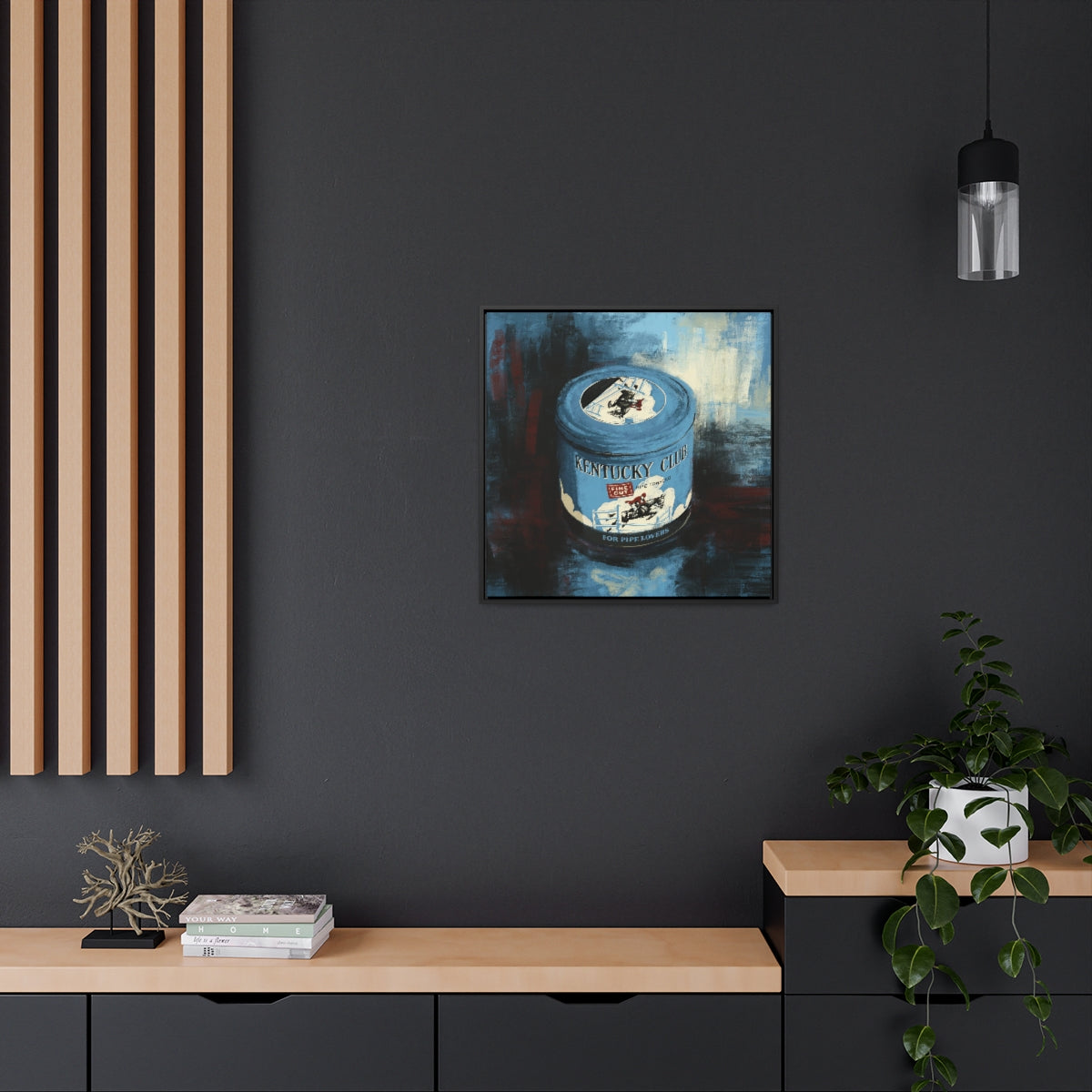 Gentlemen’s Vice – Retro Tin-Inspired Framed Canvas