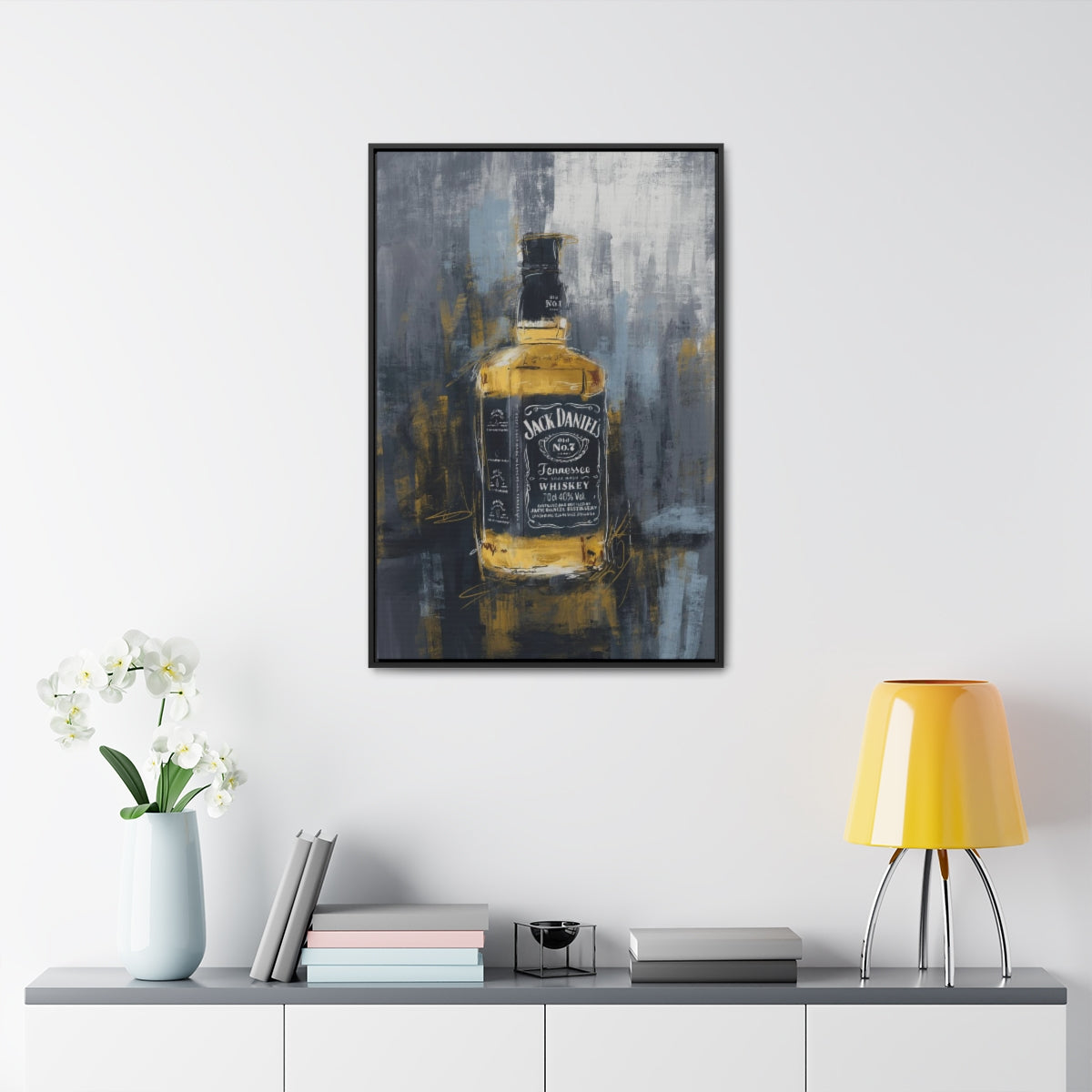 Tennessee Whiskey Gallery Wrapped Print with Black Frame