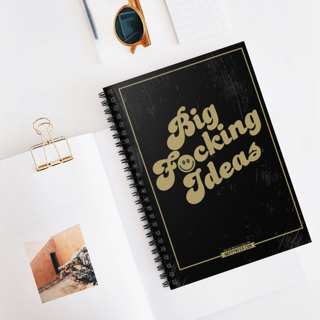 Big F’n Ideas Notebook – Matte Black