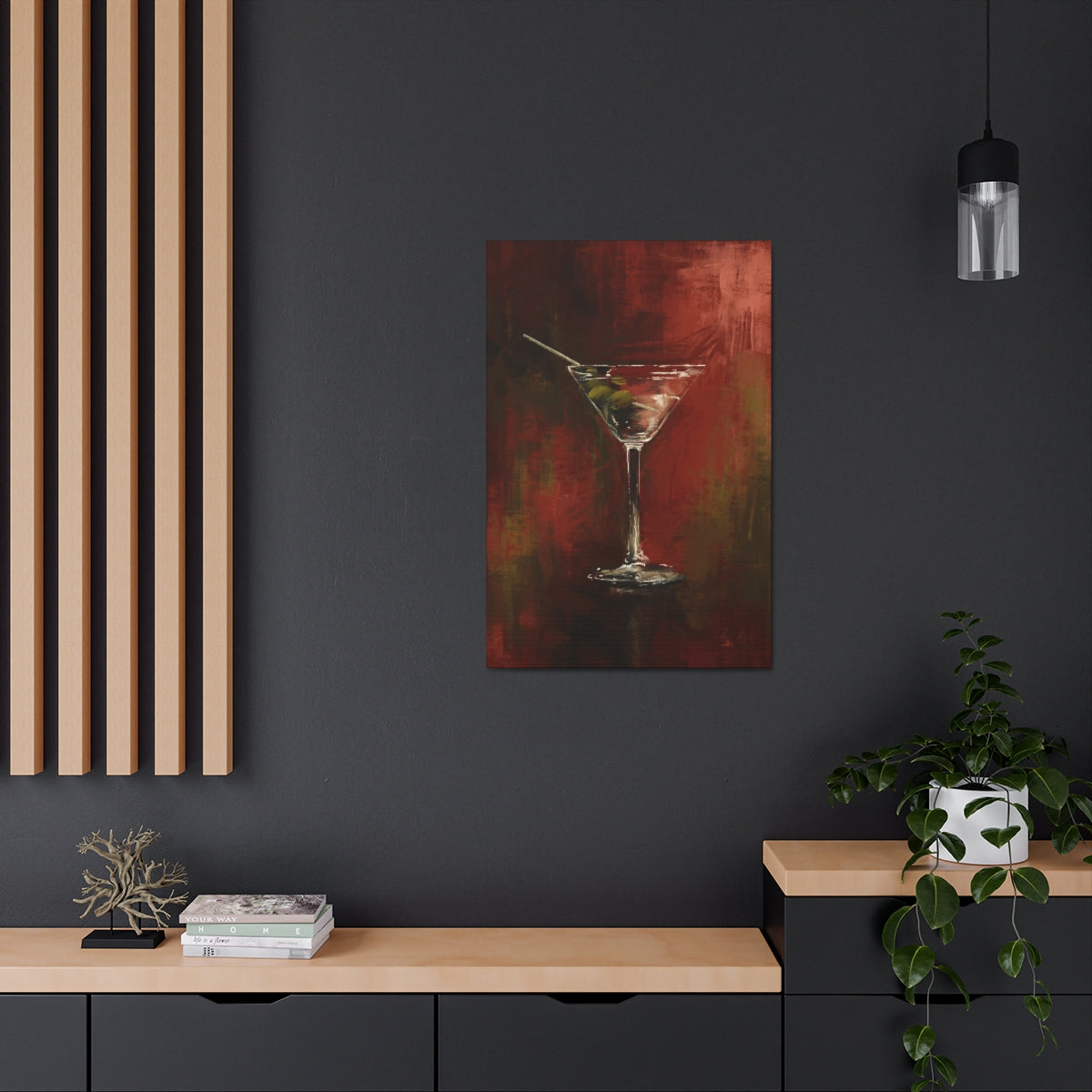 Martini Time - Satin Canvas Print