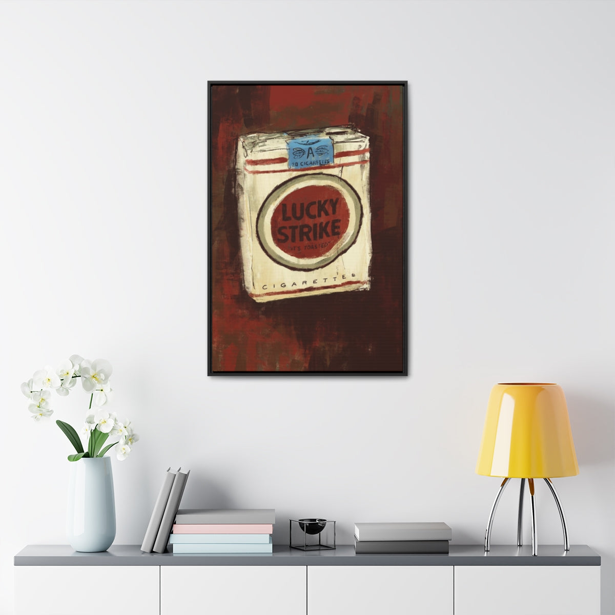 Lucky Burn – Vintage-Inspired Framed Canvas Print