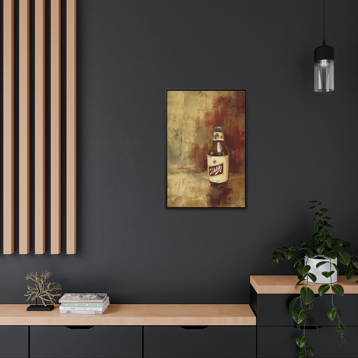 Last Call Legend – Vintage Bottle Print with Black Frame
