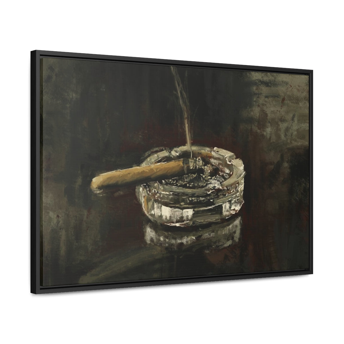 Deep in Contemplation - Gallery Wrapped Canvas with Black Frame