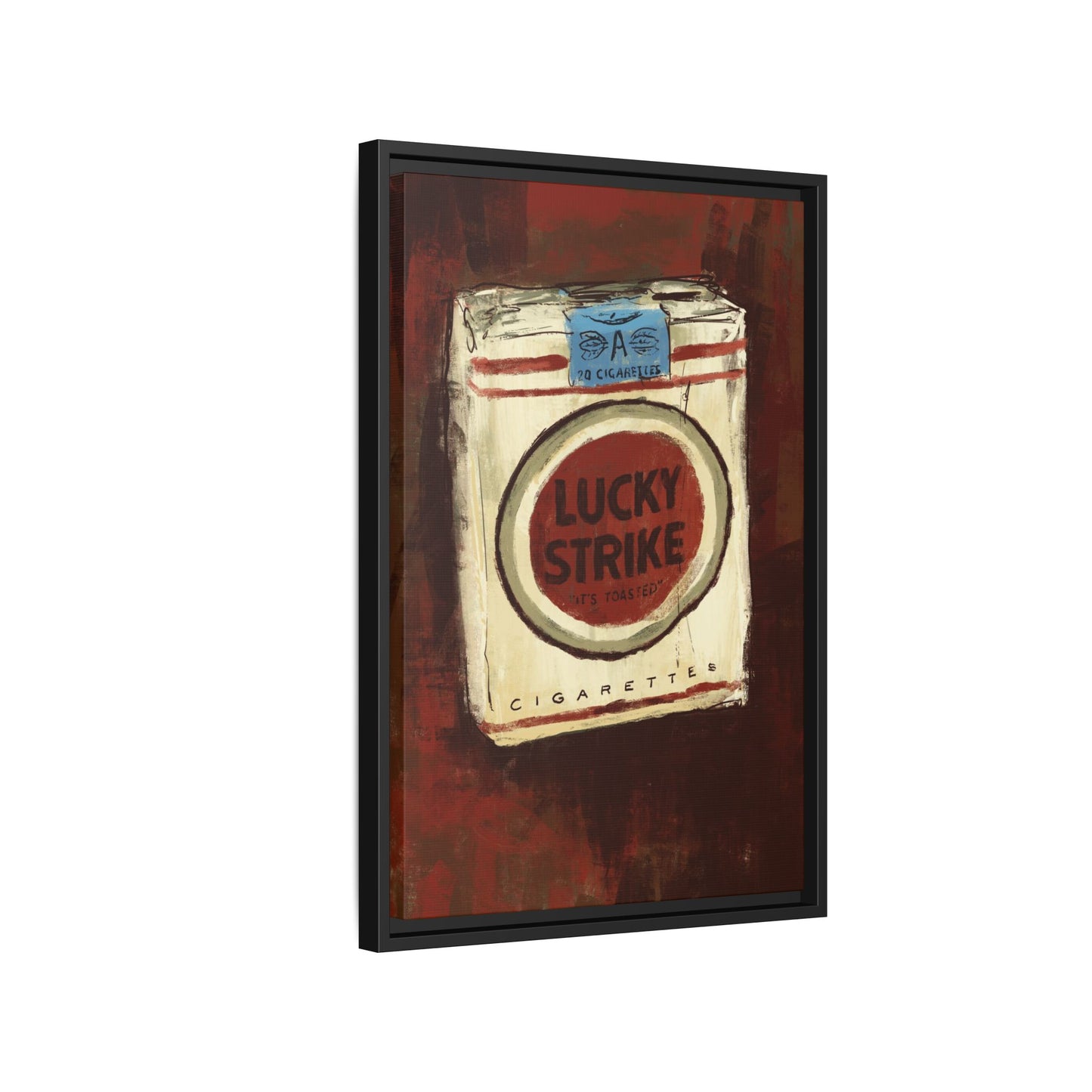 Lucky Burn - Gallery Wrapped Print with Black Frame