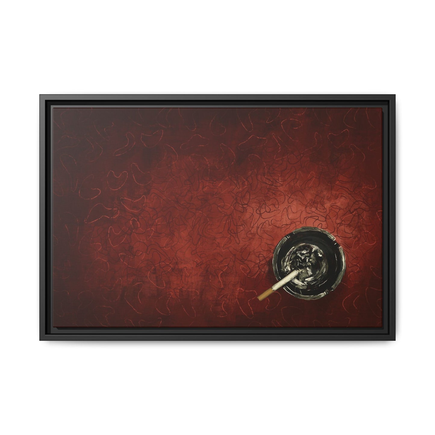 Midnight Diner Still Life - Gallery Wrapped Canvas with Black Frame