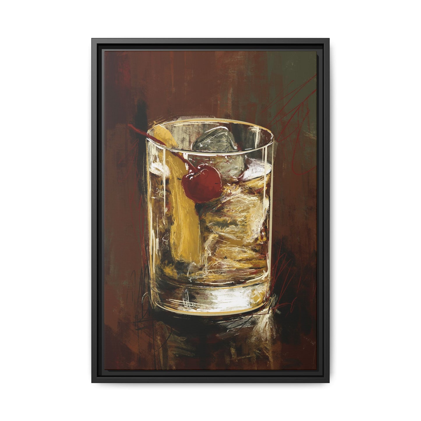Old Fashion -  Gallery Wrapped Print with Black Frame
