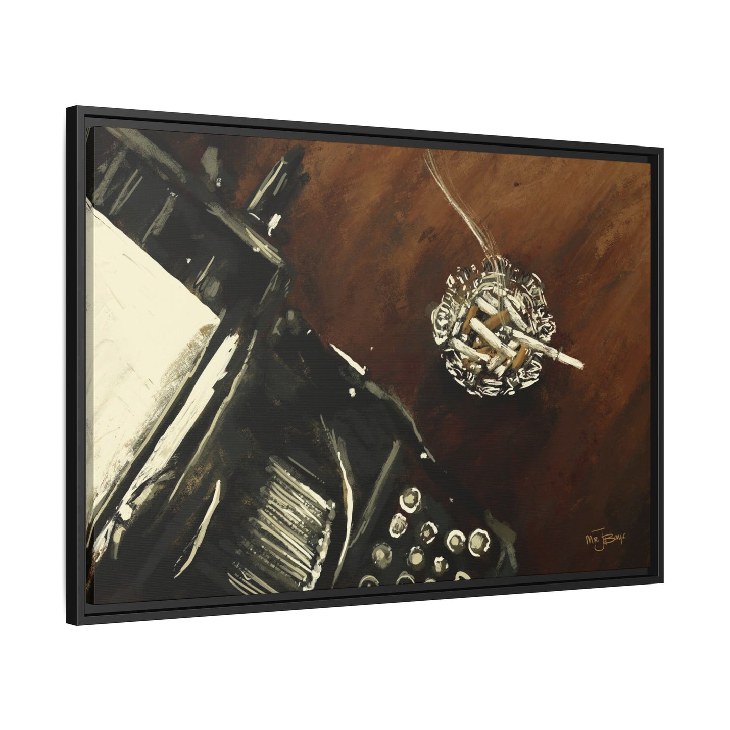 Midnight Inspiration - Gallery Wrapped Canvas with Black Frame
