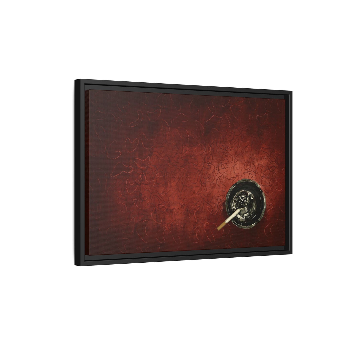 Midnight Diner Still Life - Gallery Wrapped Canvas with Black Frame