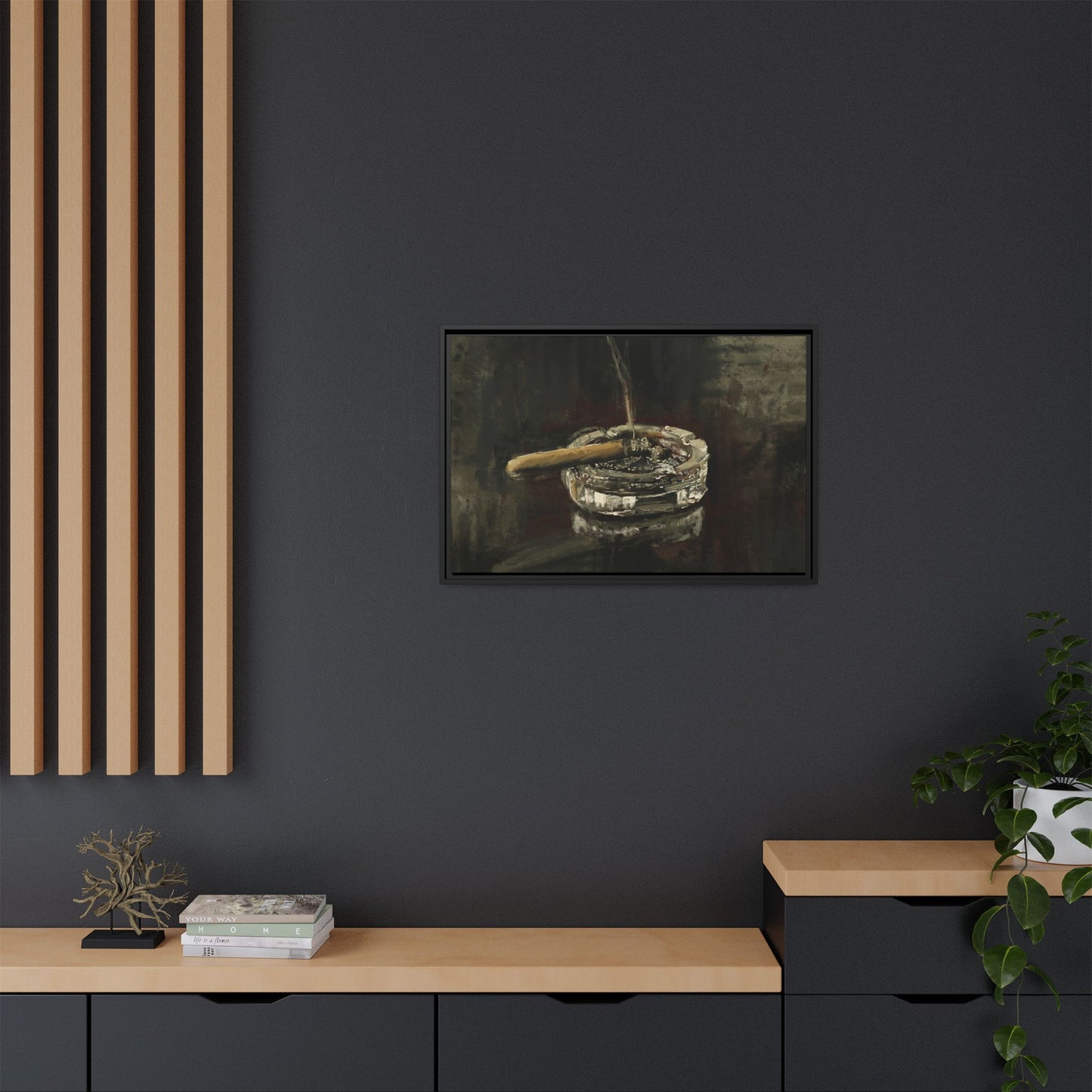 Deep in Contemplation - Gallery Wrapped Canvas with Black Frame
