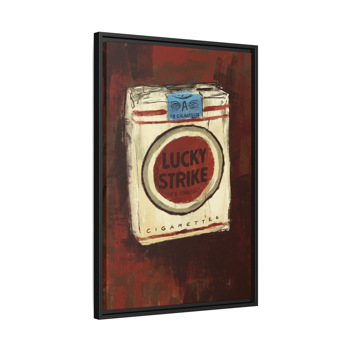 Lucky Burn - Gallery Wrapped Print with Black Frame