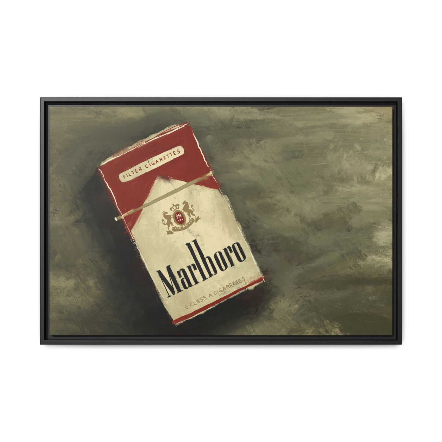 Vintage Reds - Gallery Wrapped Canvas with Black Frame