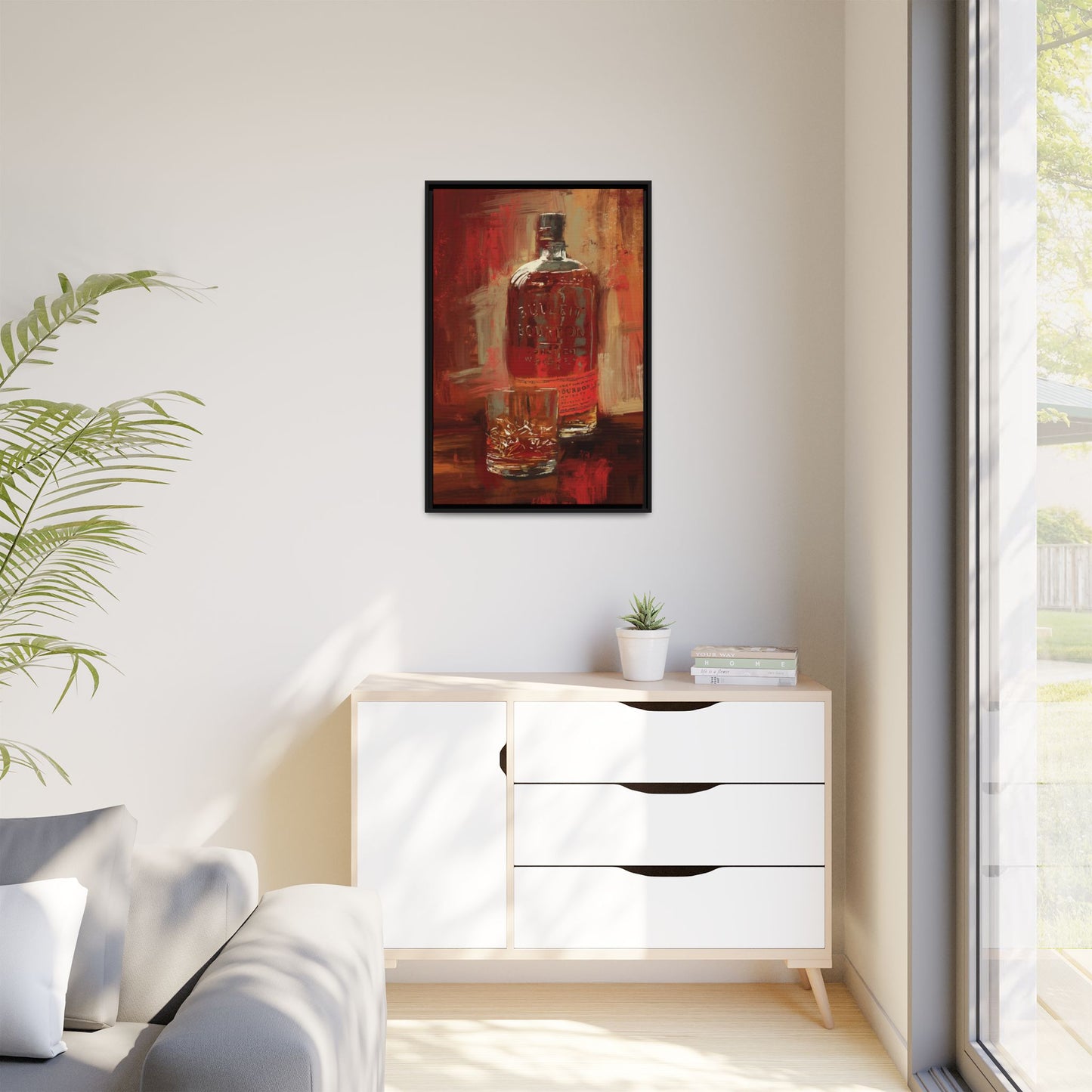 Frontier Pour - Gallery Wrapped Print with Black Frame