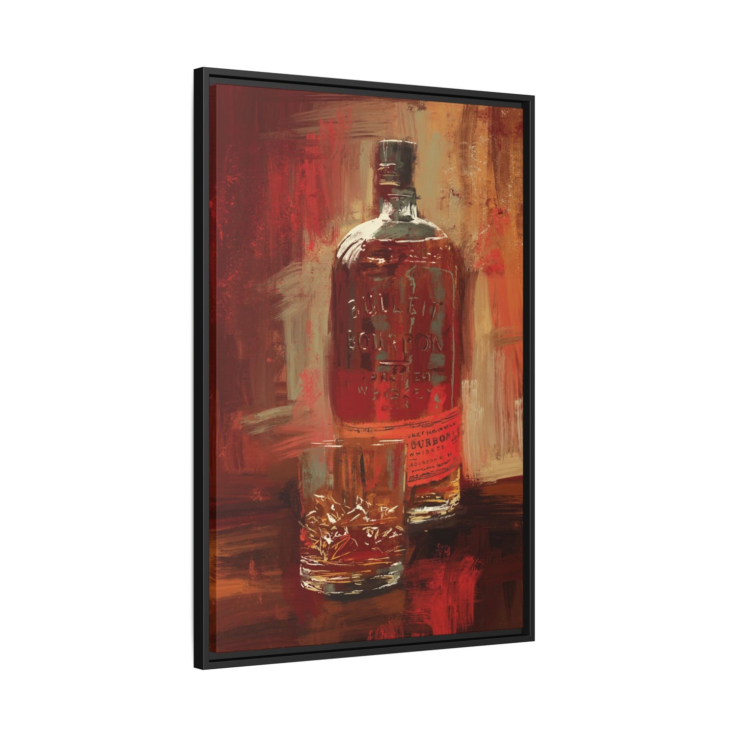 Frontier Pour - Gallery Wrapped Print with Black Frame