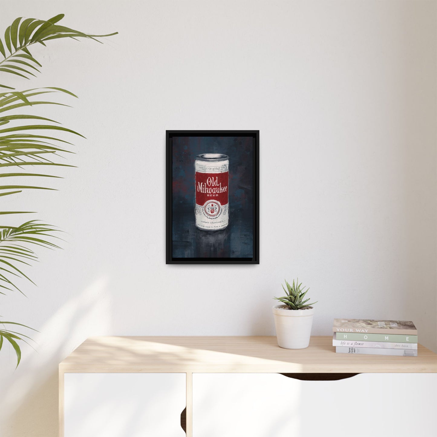 Red Label Memories - Gallery Wrapped Print with Black Frame
