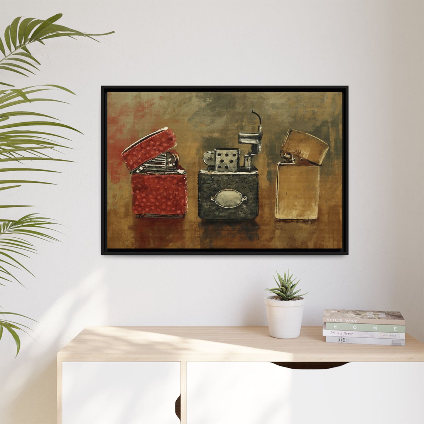 Old Flame - Gallery Wrapped Canvas with Black Frame