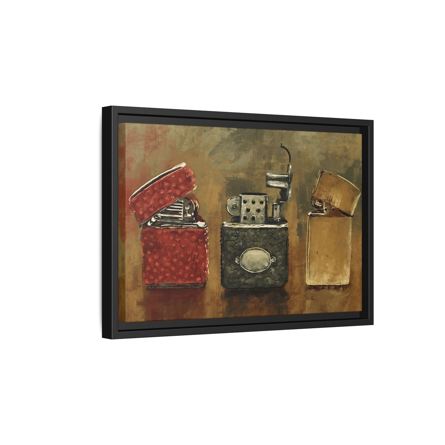 Old Flame - Gallery Wrapped Canvas with Black Frame