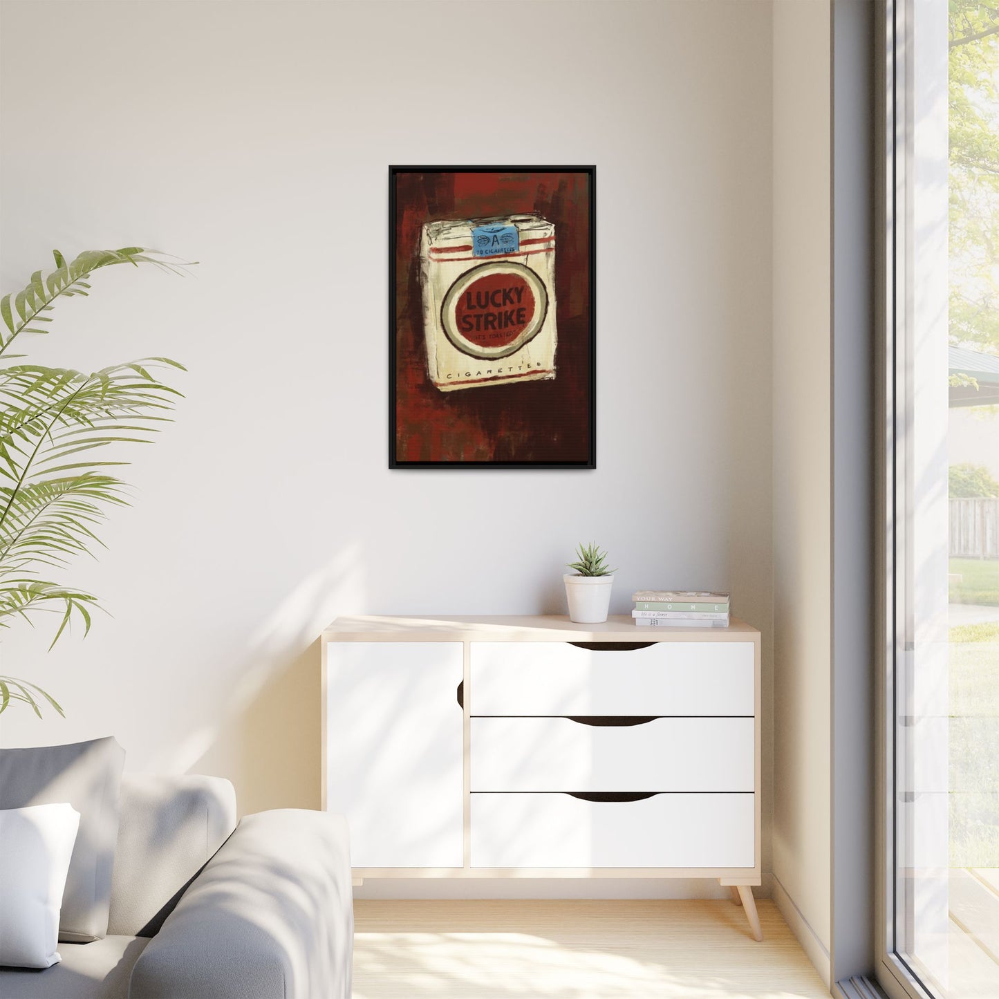 Lucky Burn - Gallery Wrapped Print with Black Frame