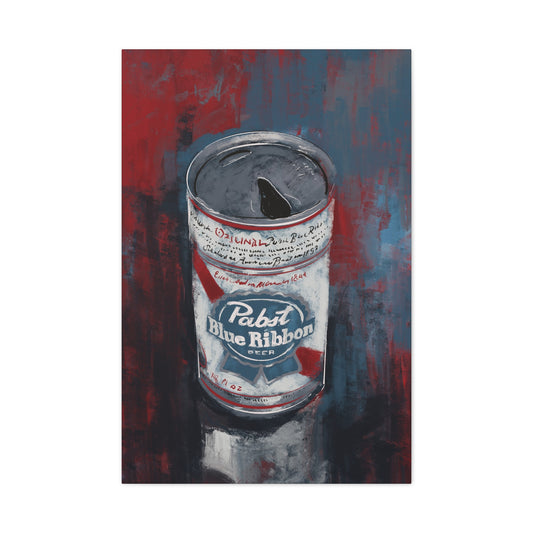 Blue Ribbon Mood Canvas