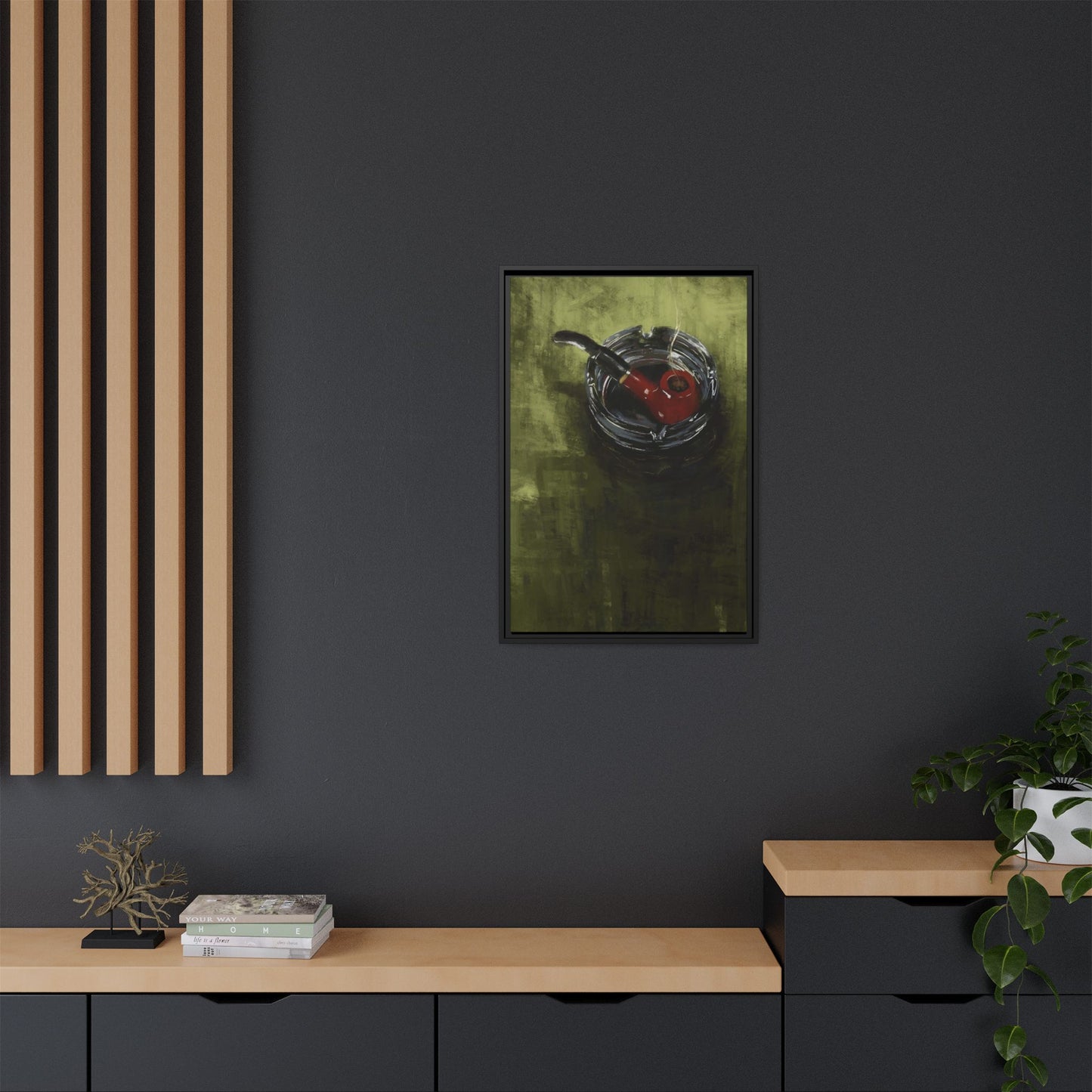The Quiet Corner -  Gallery Wrapped Print with Black Frame
