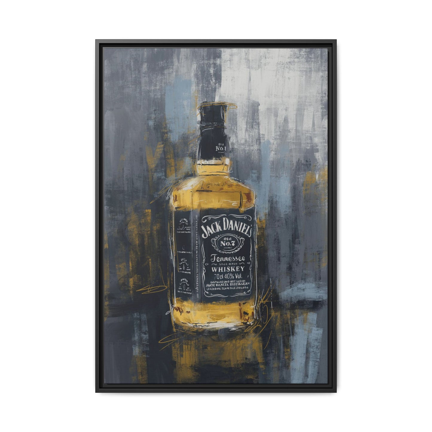 Tennessee Whiskey - Gallery Wrapped Print with Black Frame