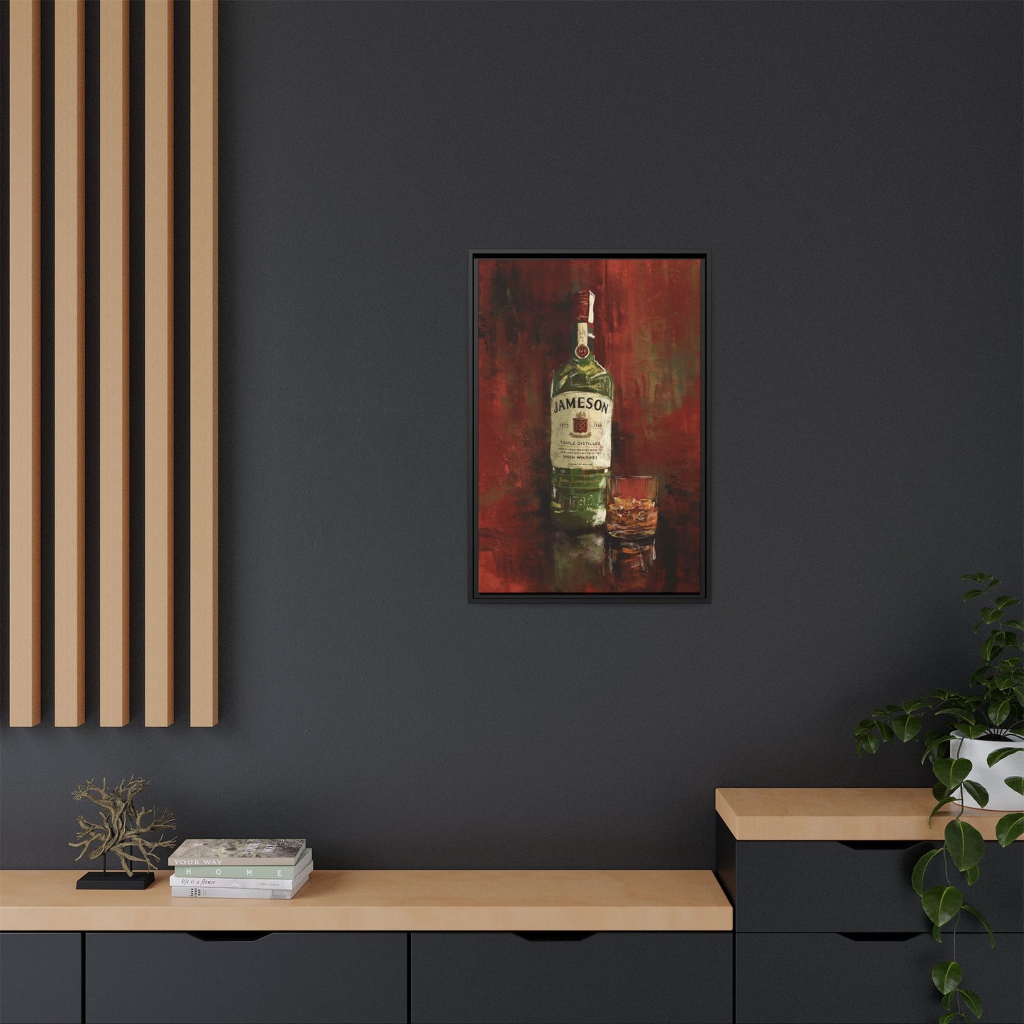 Neat & Cold – Gallery Wrapped Print with Black Frame