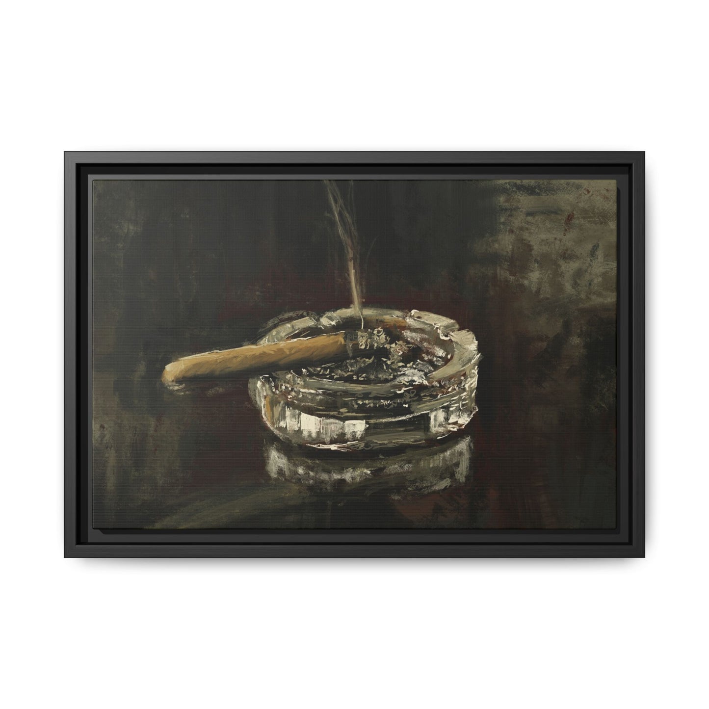Deep in Contemplation - Gallery Wrapped Canvas with Black Frame