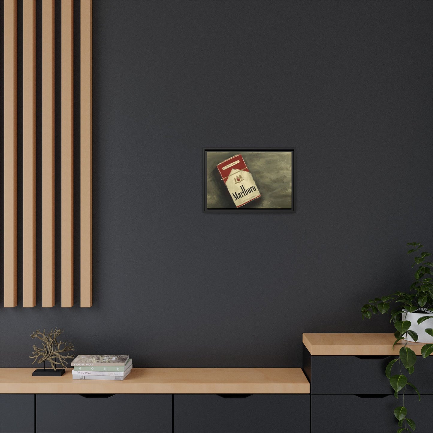 Vintage Reds - Gallery Wrapped Canvas with Black Frame