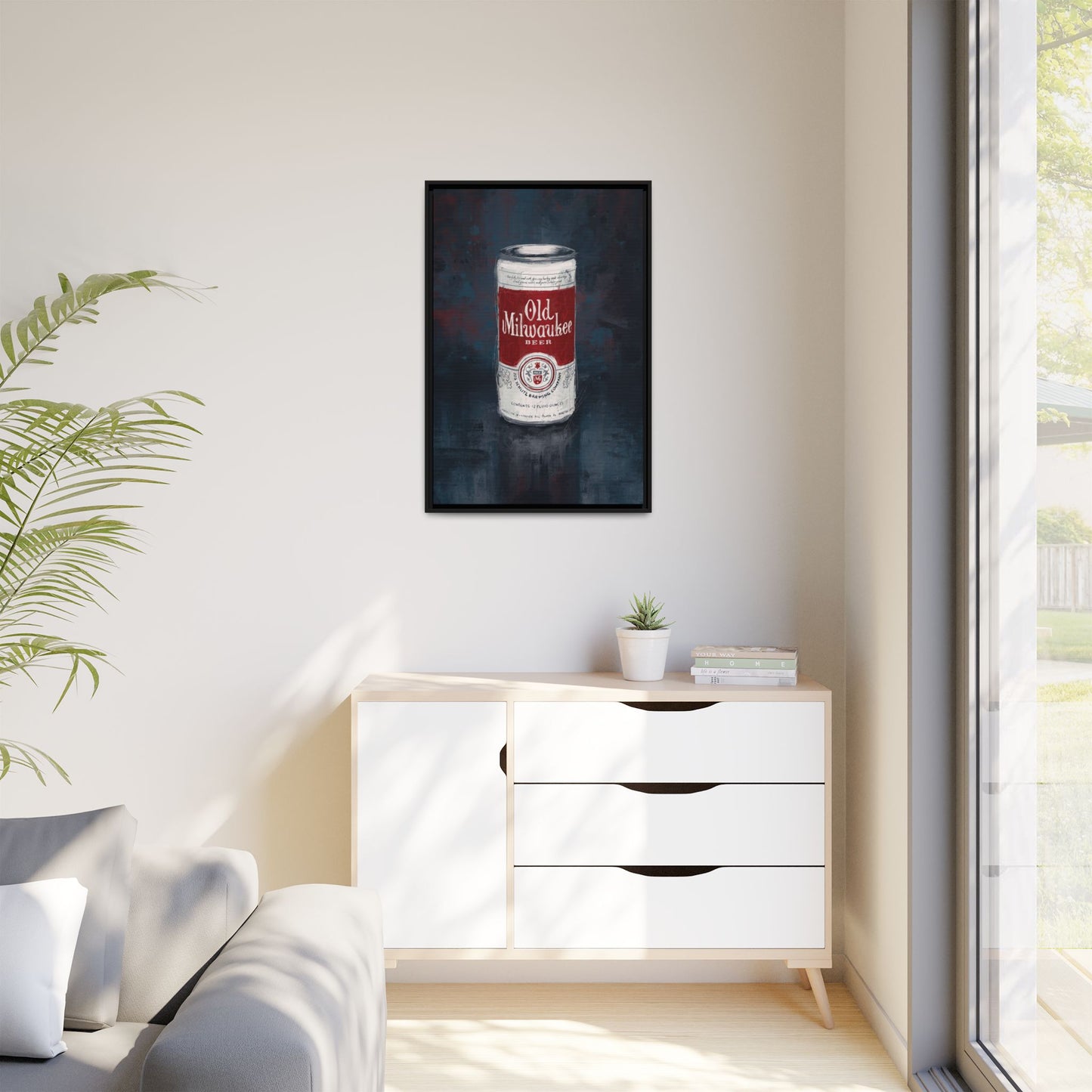 Red Label Memories - Gallery Wrapped Print with Black Frame