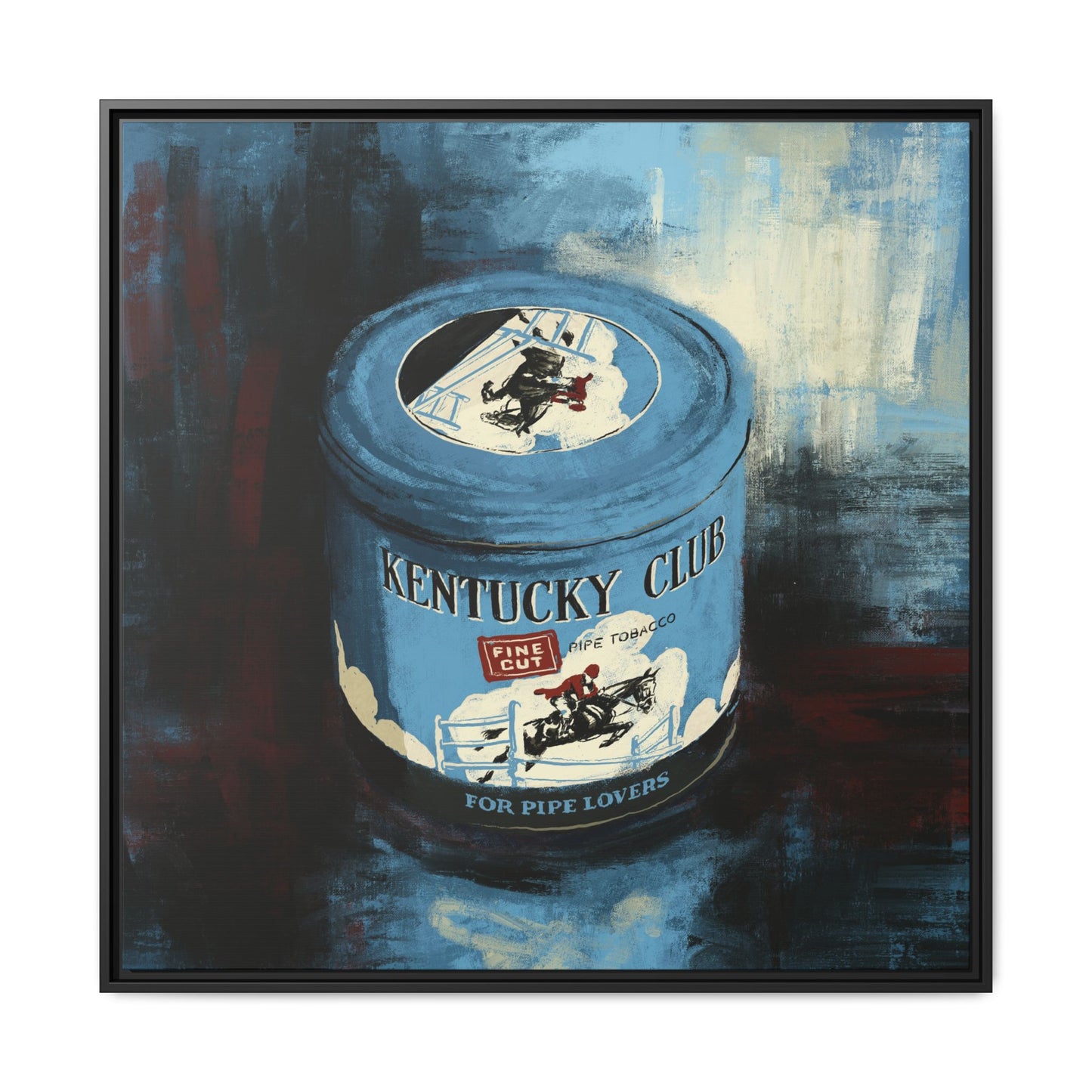 Kentucky Club Pipe Tobacco - Gallery Wrapped Canvas with Frame