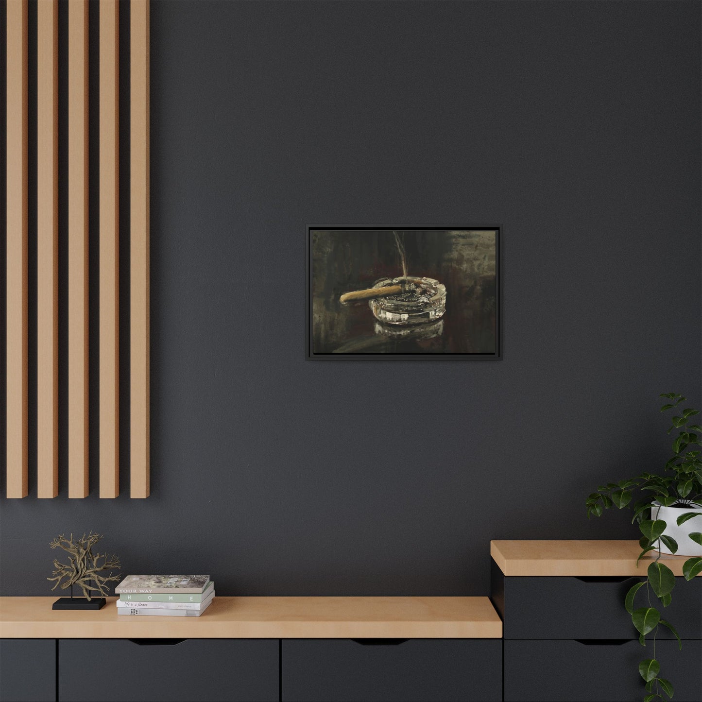 Deep in Contemplation - Gallery Wrapped Canvas with Black Frame