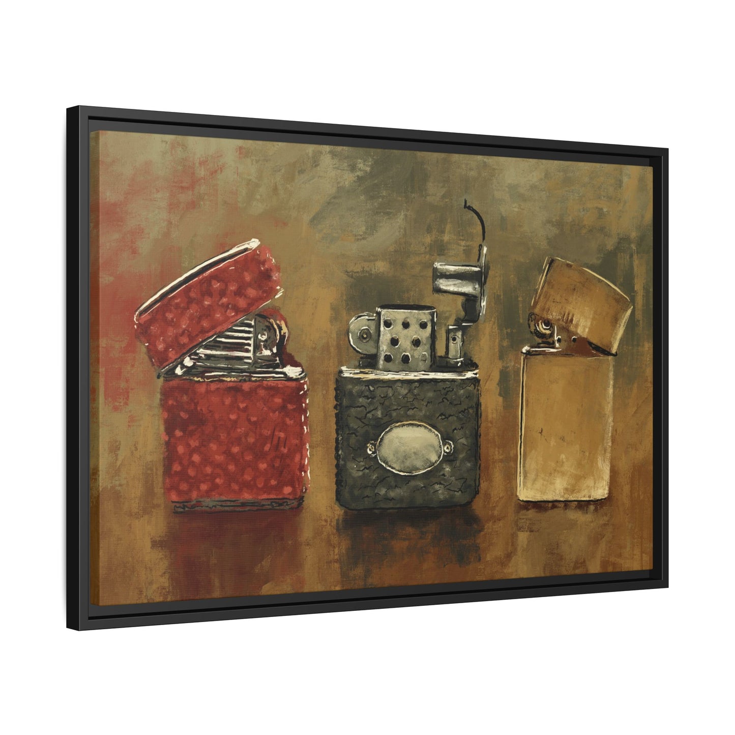 Old Flame - Gallery Wrapped Canvas with Black Frame