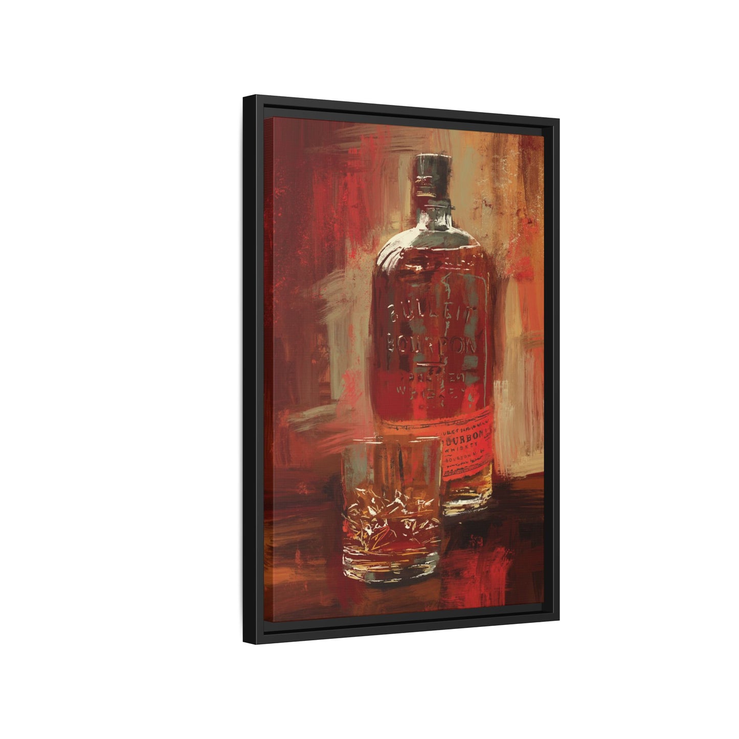 Frontier Pour - Gallery Wrapped Print with Black Frame