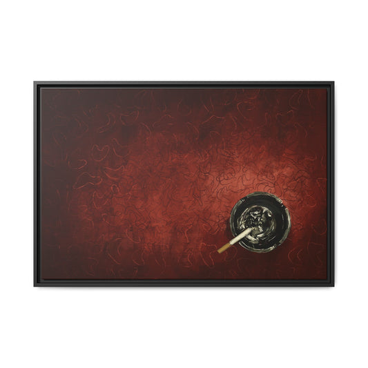 Midnight Diner Still Life - Gallery Wrapped Canvas with Black Frame