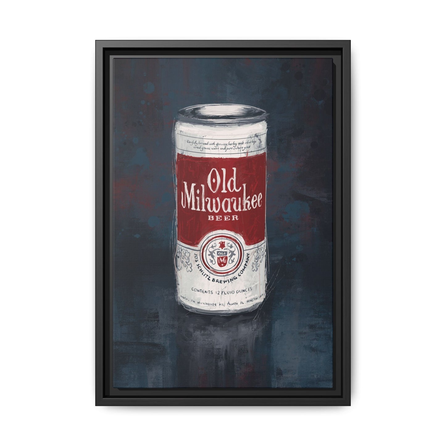 Red Label Memories - Gallery Wrapped Print with Black Frame