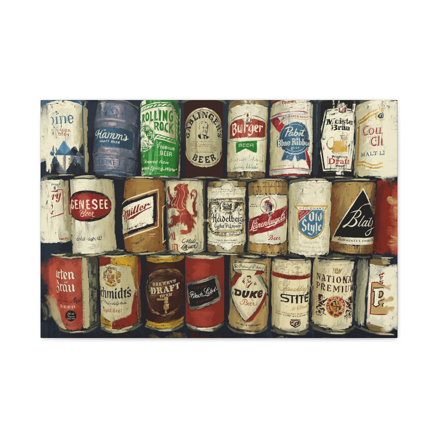 Wall of Brews Matte Canvas