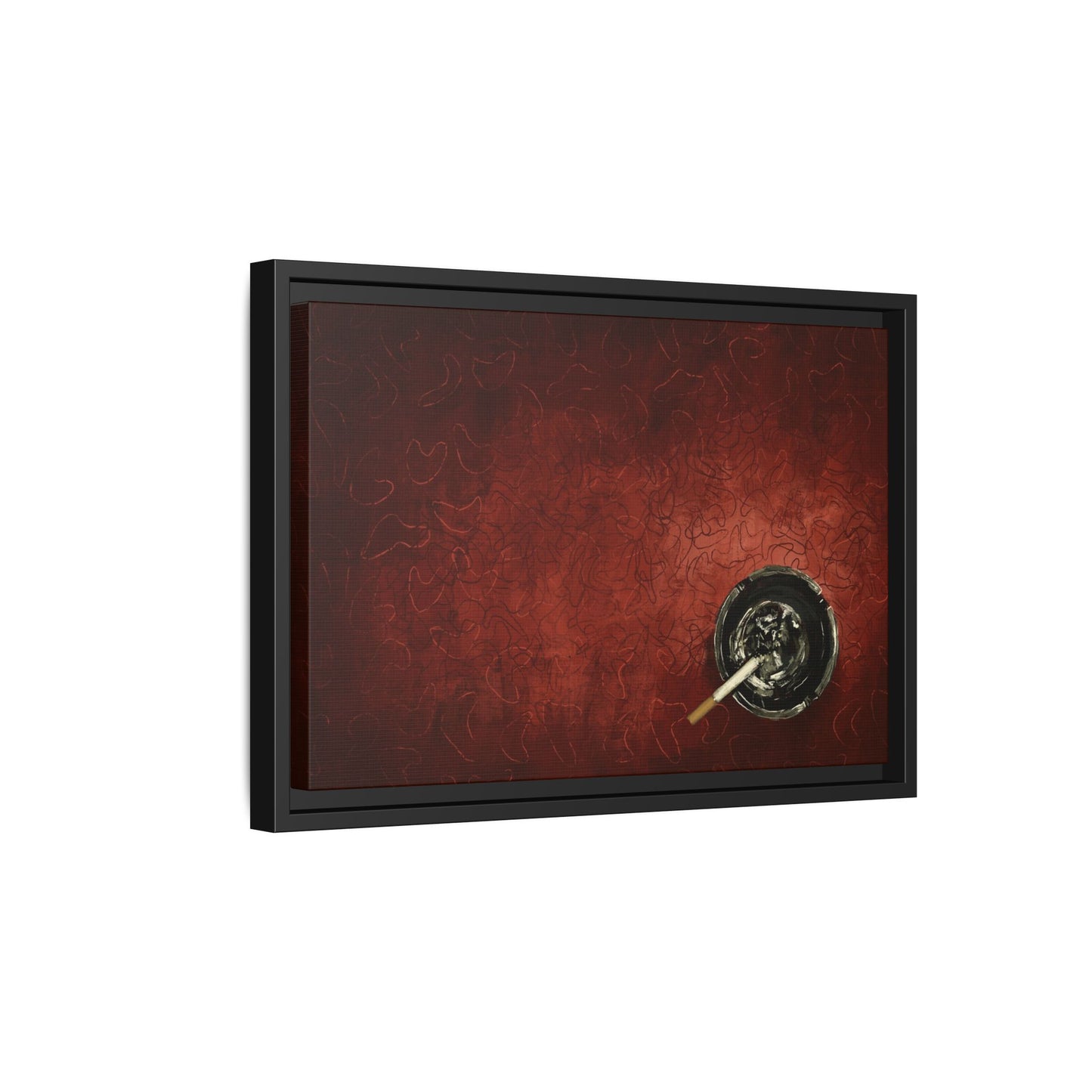 Midnight Diner Still Life - Gallery Wrapped Canvas with Black Frame