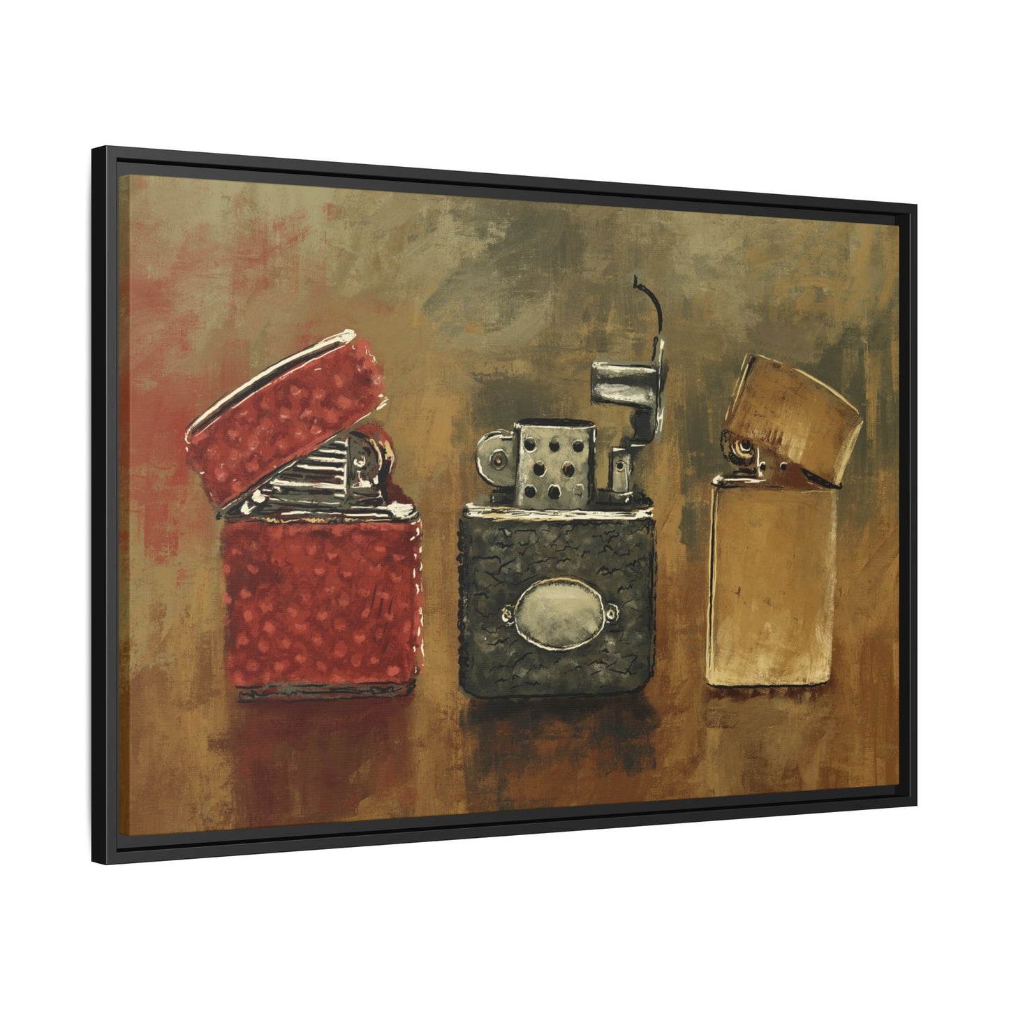 Old Flame - Gallery Wrapped Canvas with Black Frame