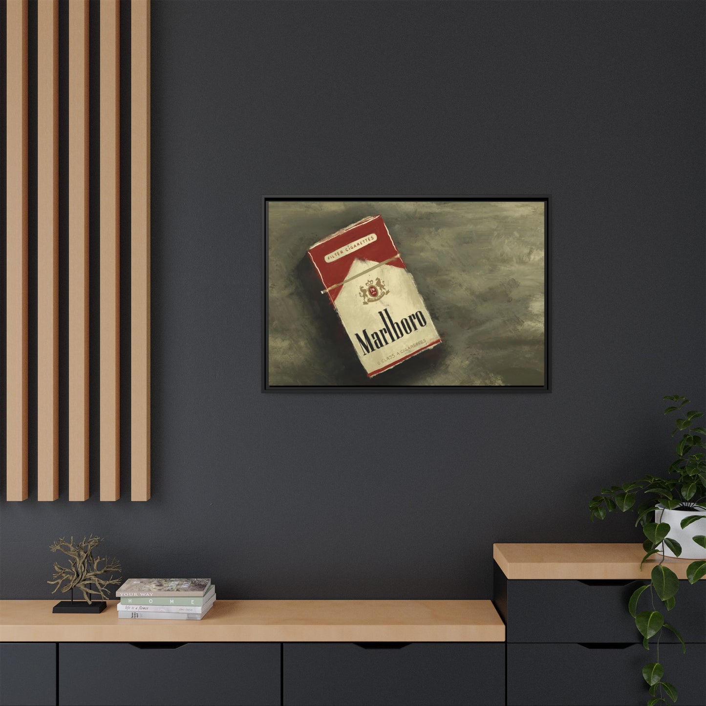 Vintage Reds - Gallery Wrapped Canvas with Black Frame