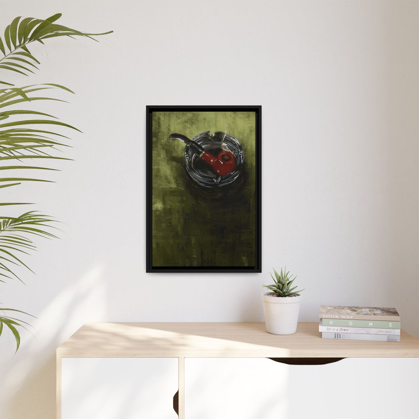 The Quiet Corner -  Gallery Wrapped Print with Black Frame