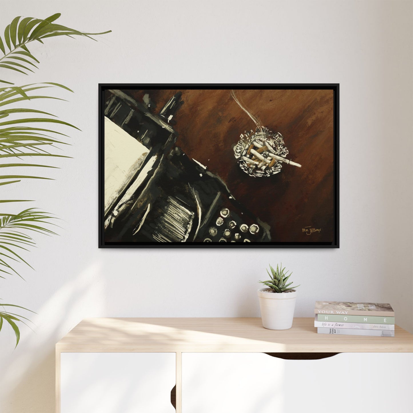 Midnight Inspiration - Gallery Wrapped Canvas with Black Frame