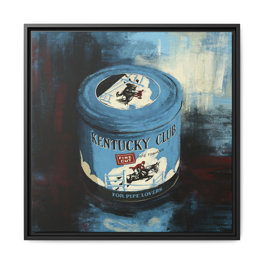 Kentucky Club Pipe Tobacco - Gallery Wrapped Canvas with Frame
