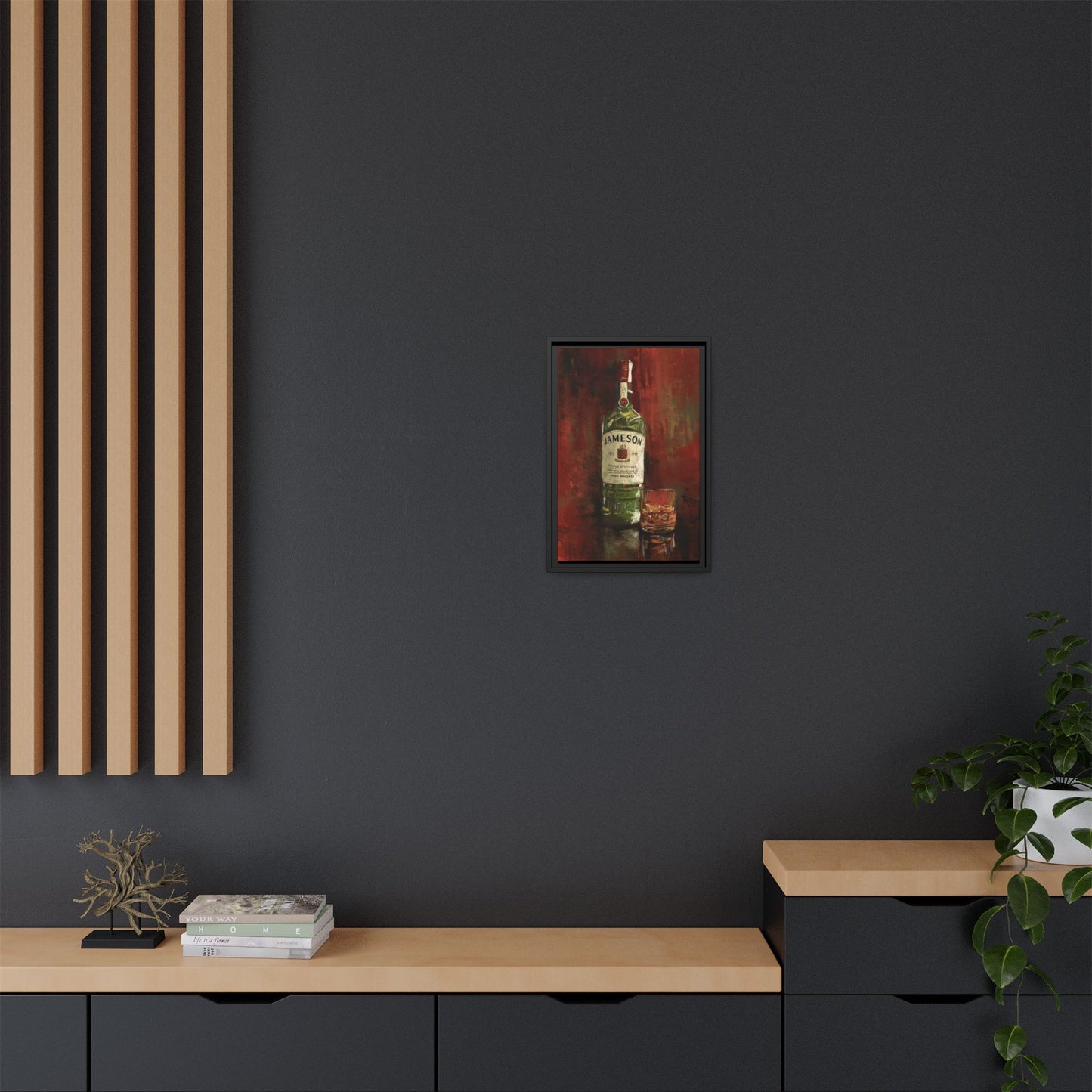 Neat & Cold – Gallery Wrapped Print with Black Frame
