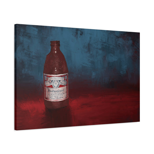 King of Cold – Vintage Beer Bottle Canvas Print
